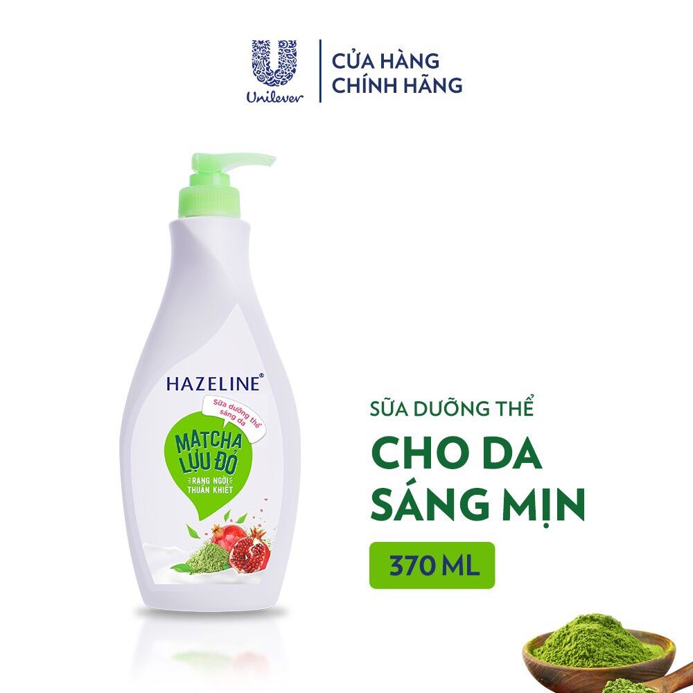 Sữa dưỡng thể Hazeline matcha lựu đỏ 370ml