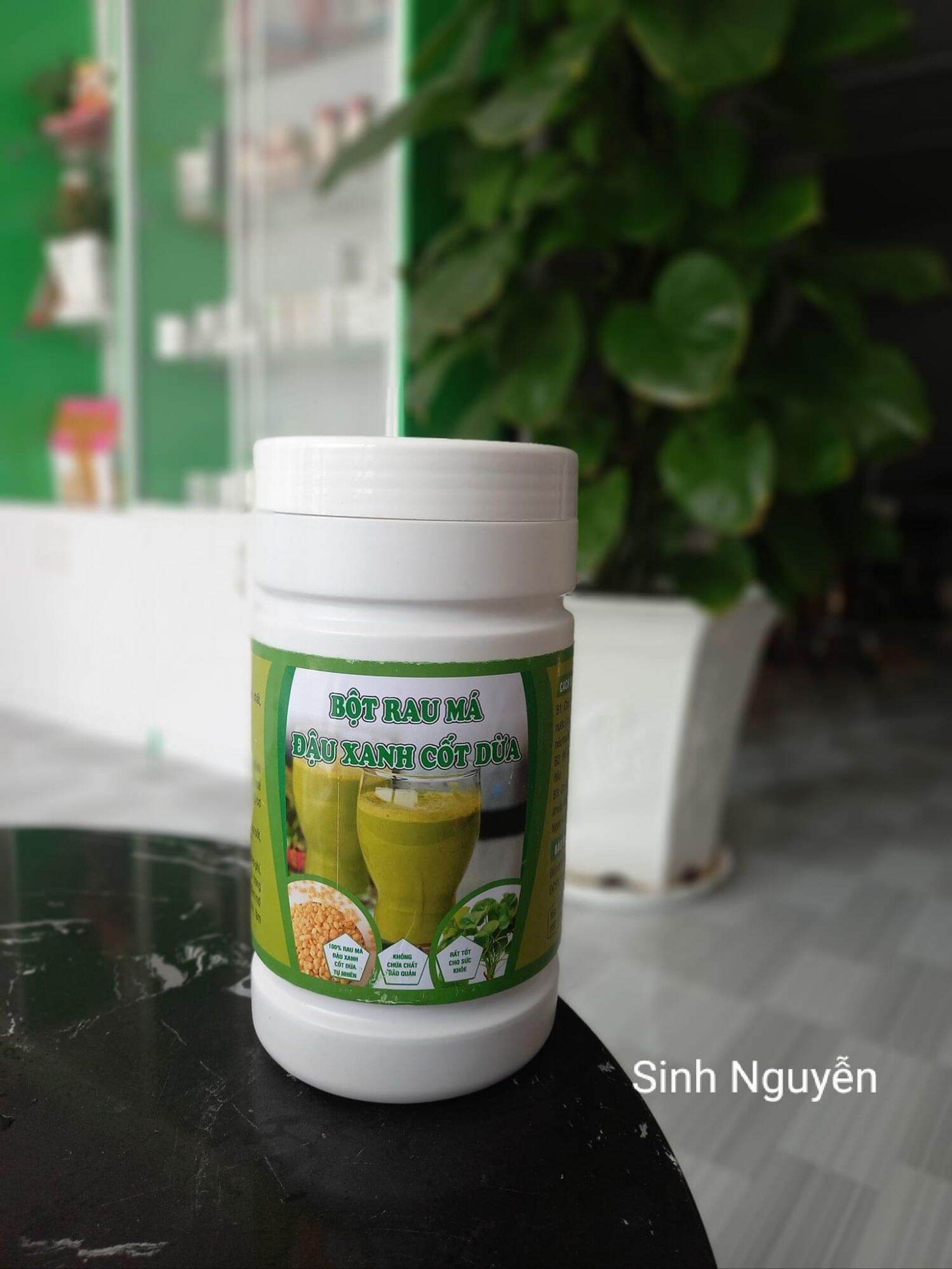 Bột rau má đậu xanh cốt dừa hũ 500 gram