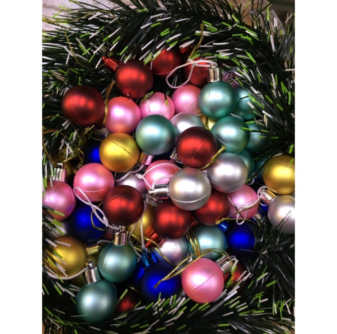 Quả châu 4cm trang trí giáng sinh - châu 40li treo cây thông noel