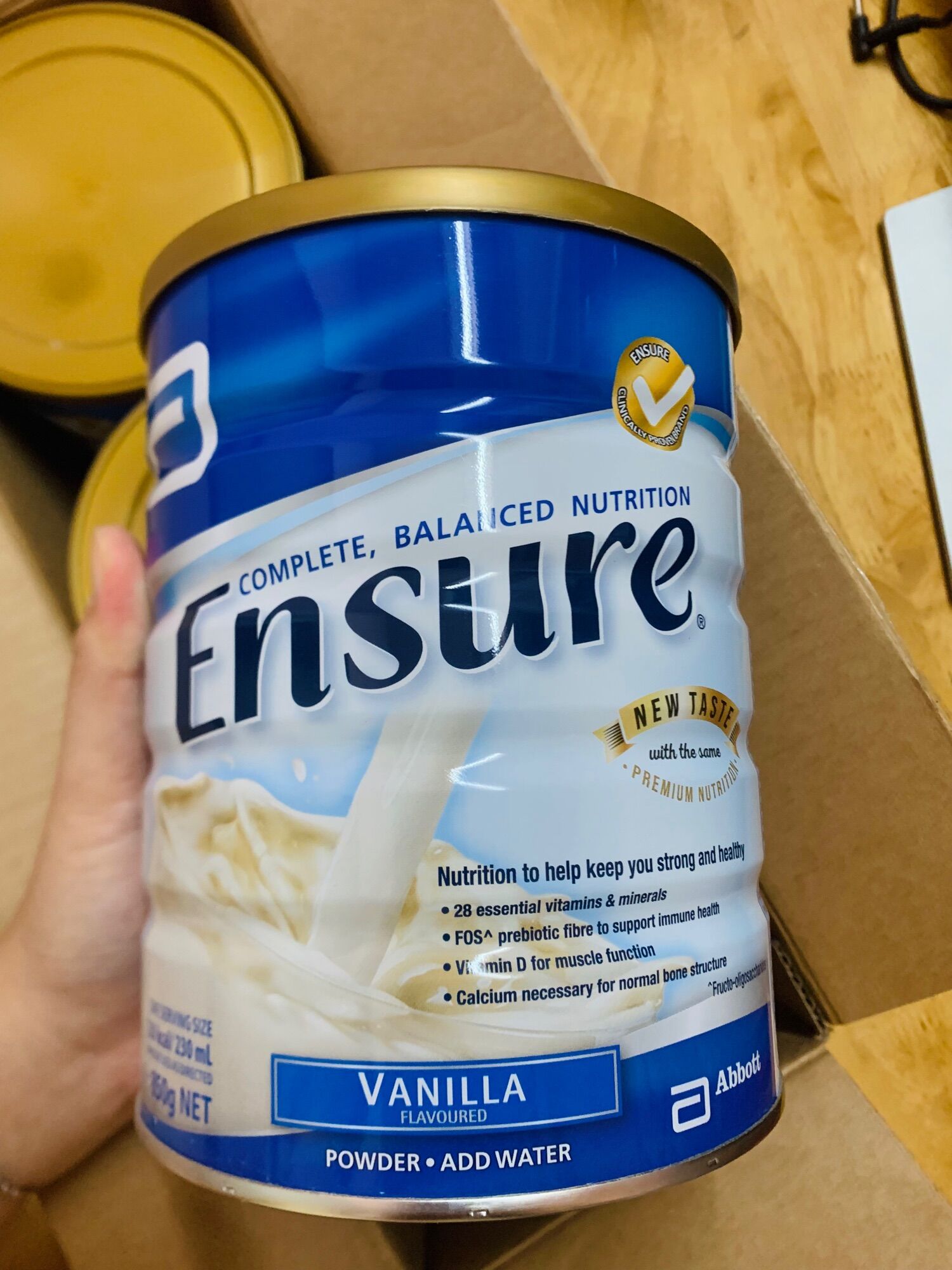 [Mẫu mới] - Hộp Sữa Bột Ensure Úc 850g