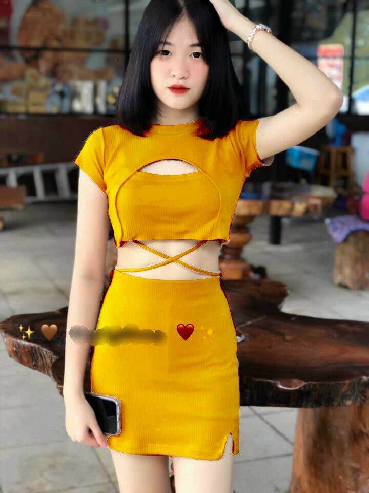 SÉT BỘ ÁO CHÉO EOVA CHÂN VÁY SẺ 'THUẬN NGUYỄN 💟