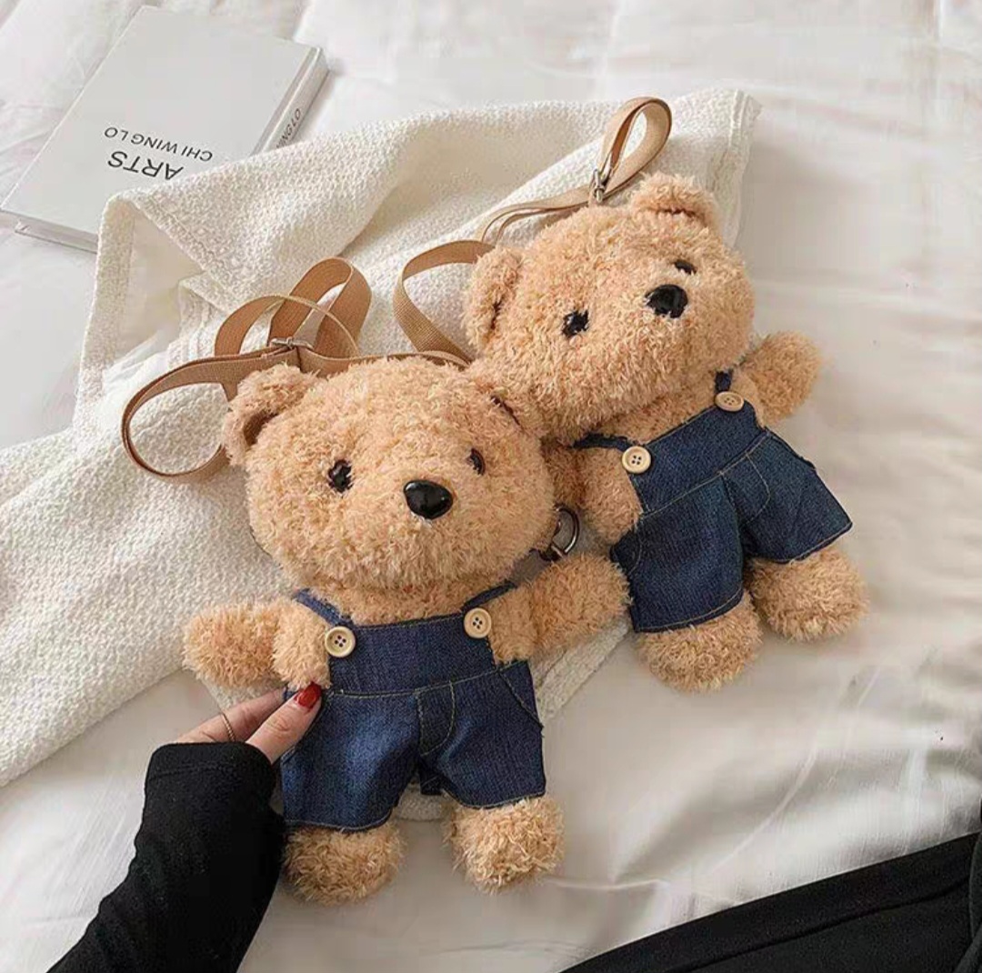 Túi đeo chéo hình chú gấu bông teddy dễ thương