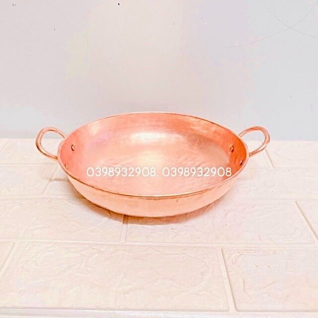 CHẢO ĐỒNG ĐỎ 18cm x4 cm chất liệu bằng đồng 💯