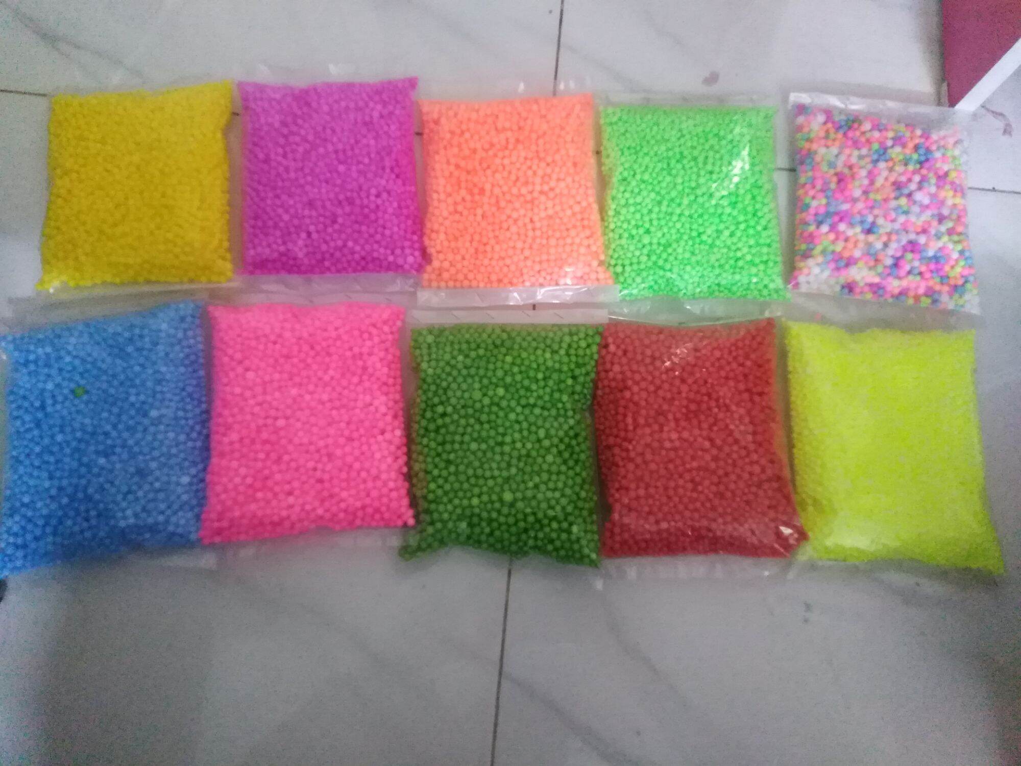 Hạt xốp màu gói quà, Câu cá