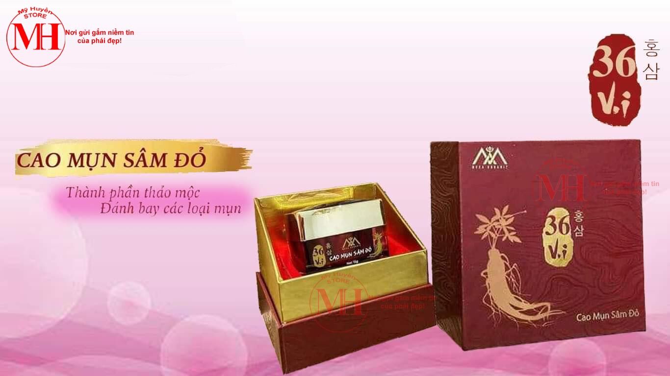 Cao Mụn Sâm Đỏ 36 vị ( chính hãng)