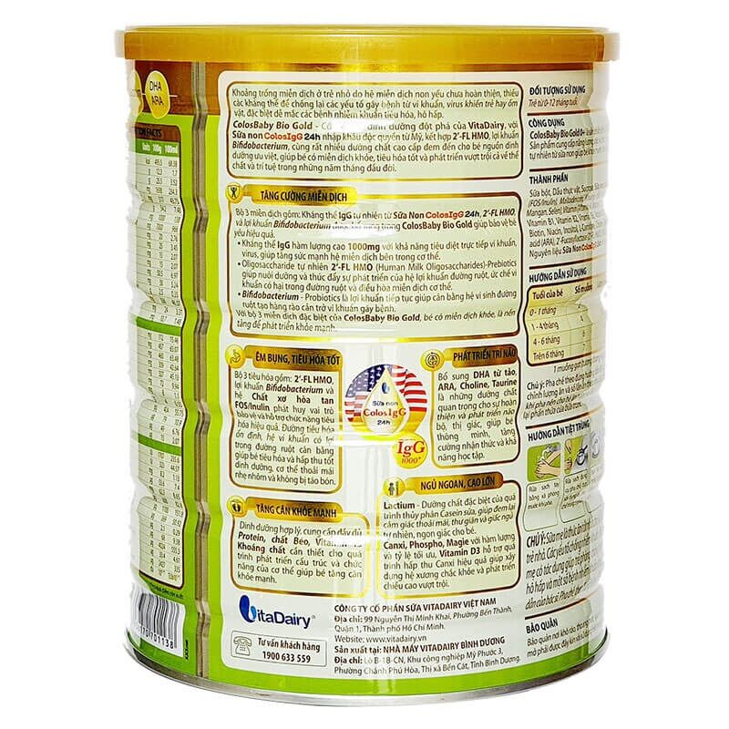 Sữa COLOSBABY BIO Số 0+ 800gr (Date mới nhất)