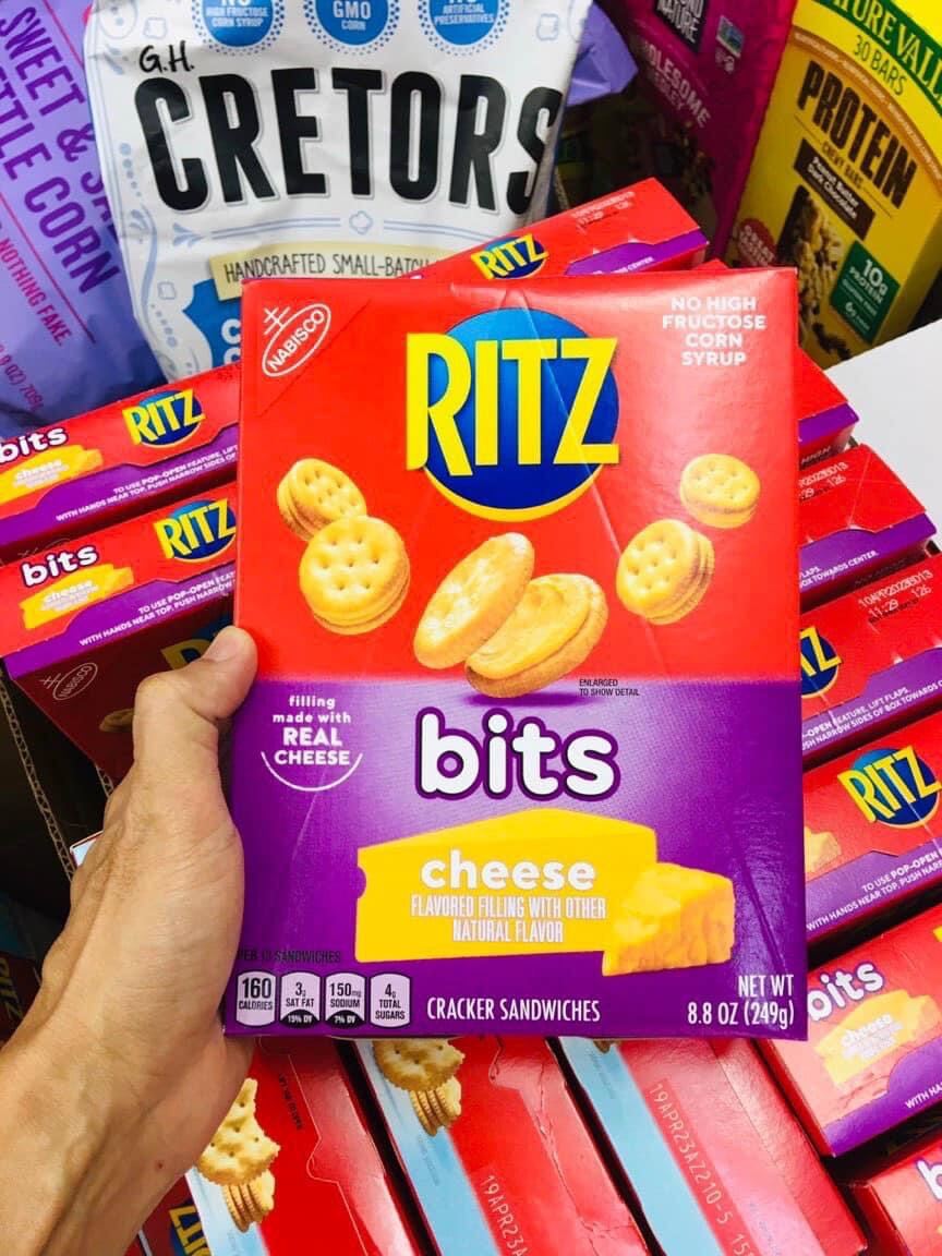 Bánh Ritz cracker cheese bánh ritz kẹp phô mai Mỹ 294g