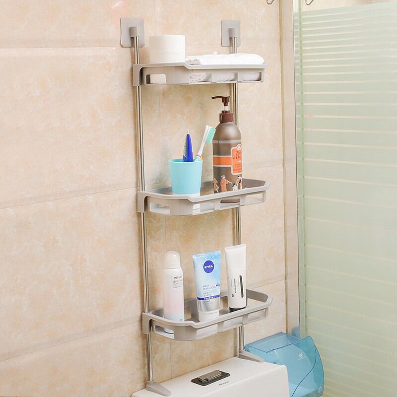 Kệ nhà tắm kệ để đồ phòng-tắm kệ nhà vệ sinh toilet-kệ để bồn cầu 3tầng-kệ để đồ sau toilet-nhà tắm 3 tầng