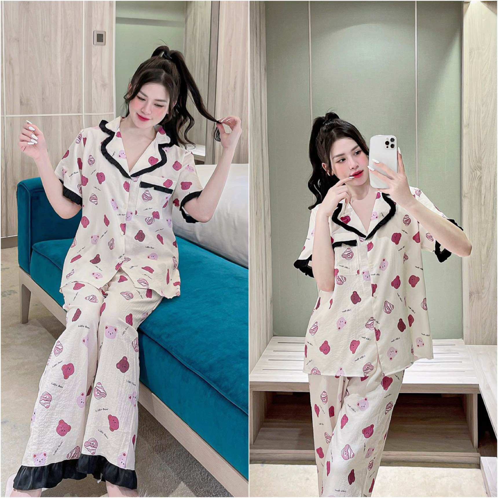 Đồ Bộ Bigsize Tiểu Thư 50-90kg Cao cấp - Chuẩn size