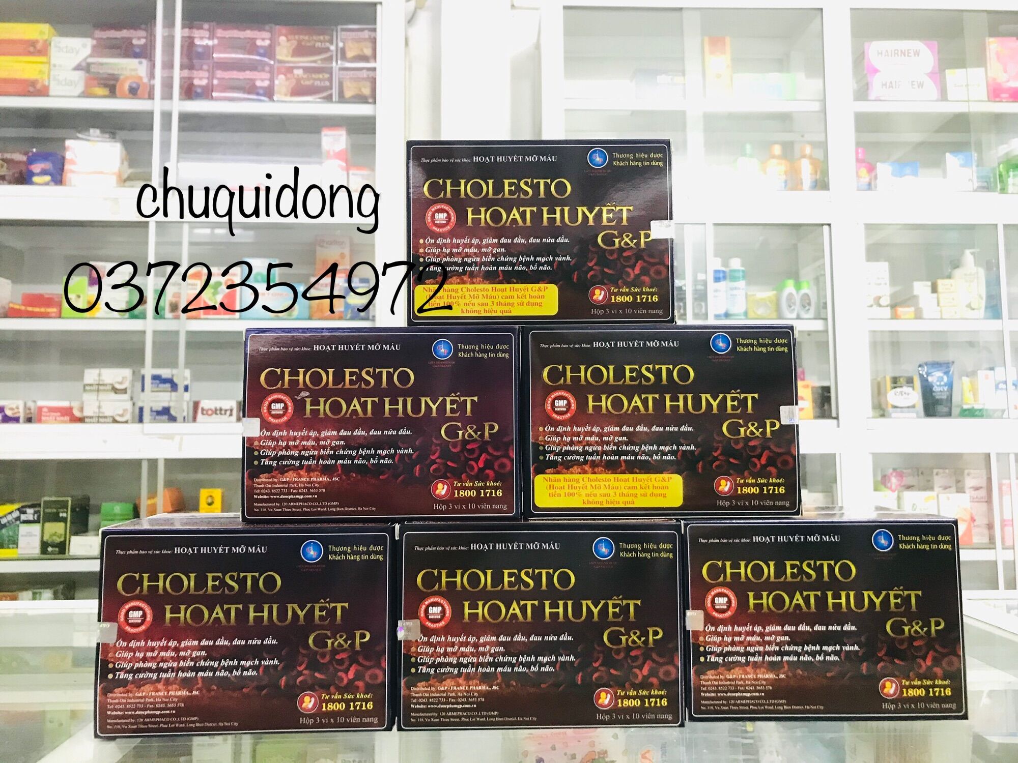 Cholesto hoạt huyết gp hộp 30viên giảm mở máu và tăng cường lưu thông máu