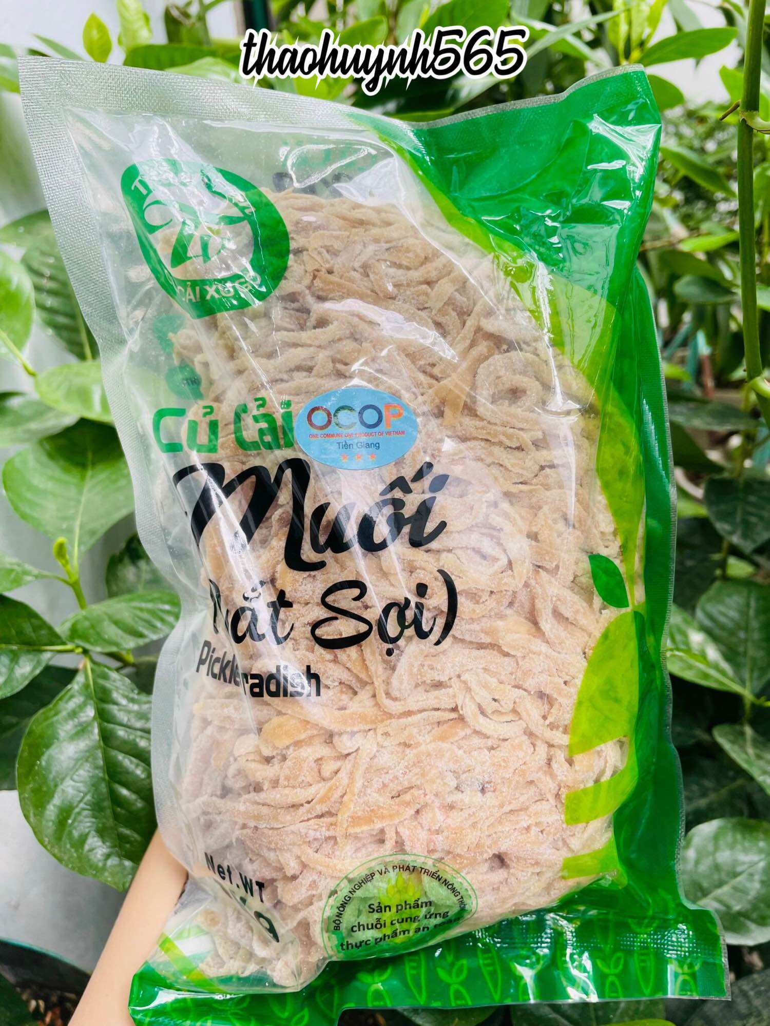 Củ cải muối (xá bấu) cắt sợi Gò Công - 500gr