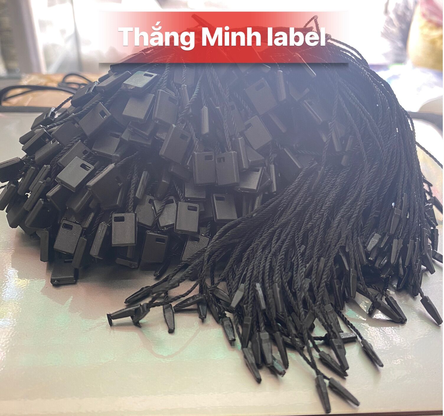 Dây treo tag - nhãn quần áo các loại - có sẵn