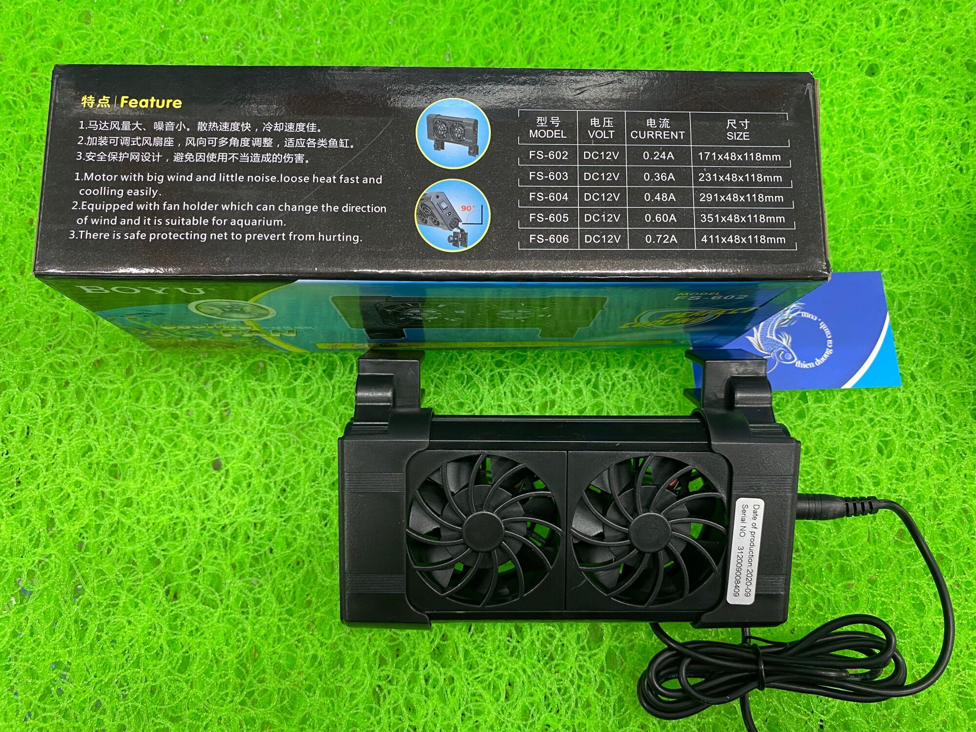 Quạt Boyu Làm Mát Nước Cho Hồ Cá & Bể Thuỷ Sinh