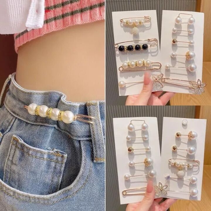 Set 4 Khuy Cài Quần Áo Thu Hẹp