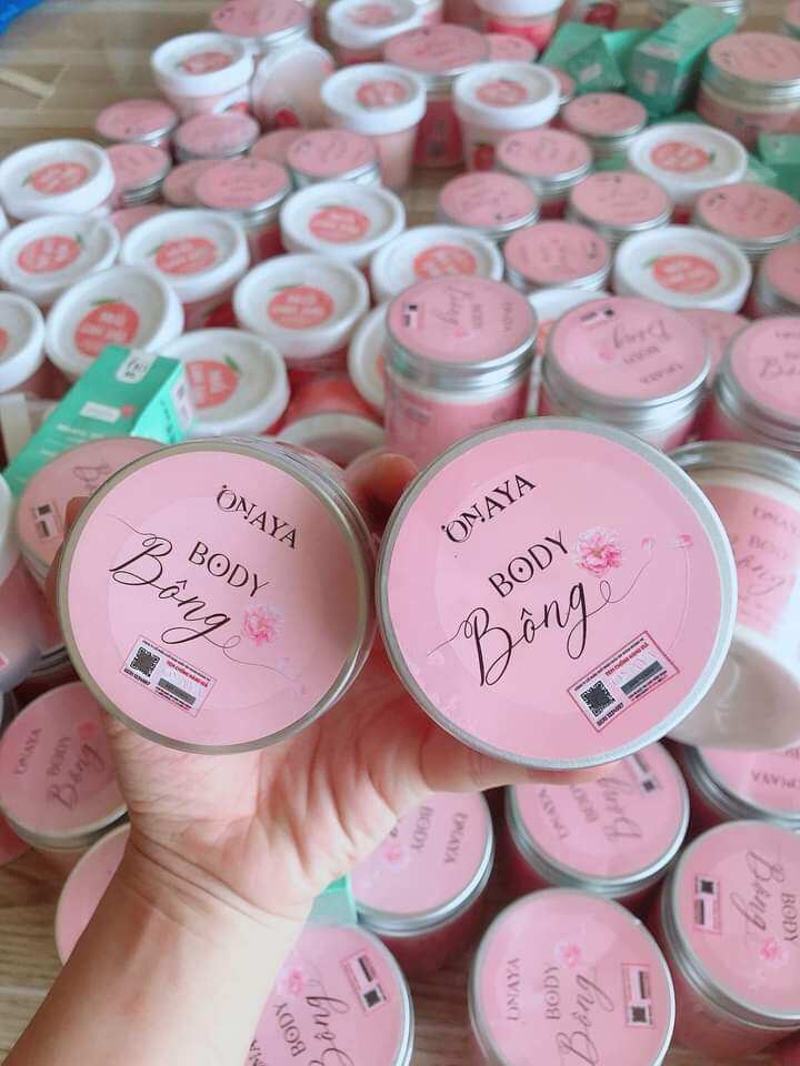 Body bông lớn 500g tặng kèm hũ nhỏ