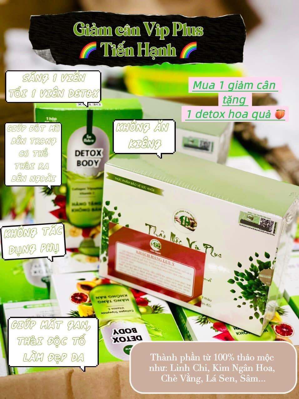 Giảm cân Tiến Hạnh tặng kèm detox (nguyên mã)
