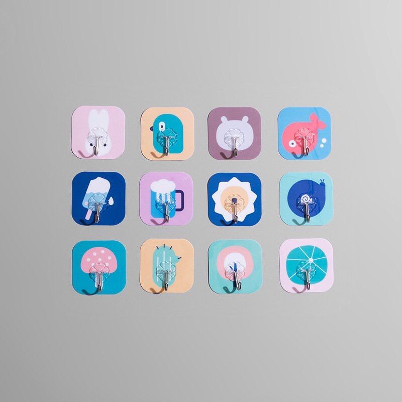 [HCM]4 cái Móc Dán Tường Dính Tường 3D Siêu Dính