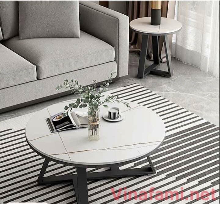 Bàn trà - bàn sofa mặt đá Ceramic