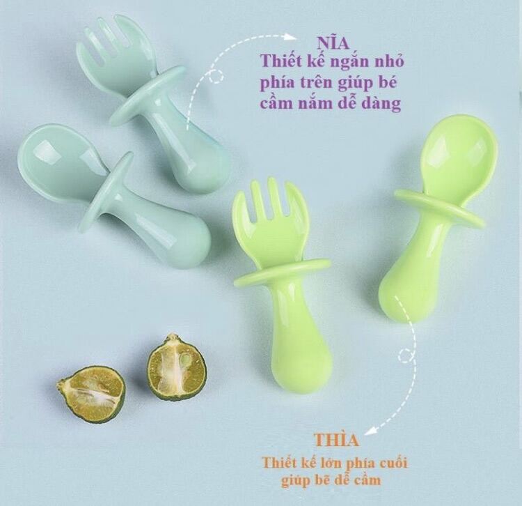 Thìa muỗng tập xúc an toàn cho bé ăn dặm