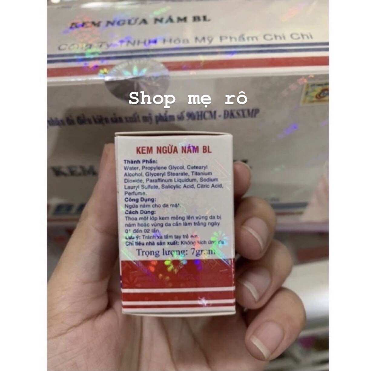 lẻ 1 hủ kem BL ngừa nám chi chi hủ 7gram (hàng việt)