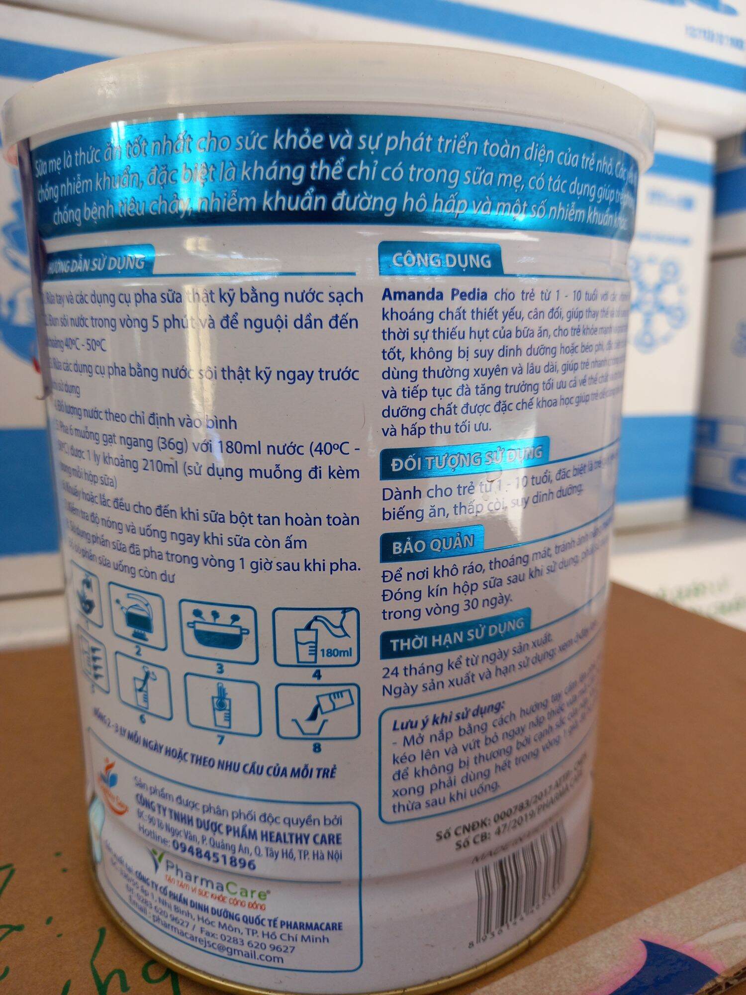 Sữa bột cho bé biếng ăn, kích thích tăng cân 900g