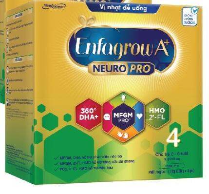 Sữa Enfagrow 4 Vị nhạt 3.3kg/2.2kg/1.7kg/1.1kg