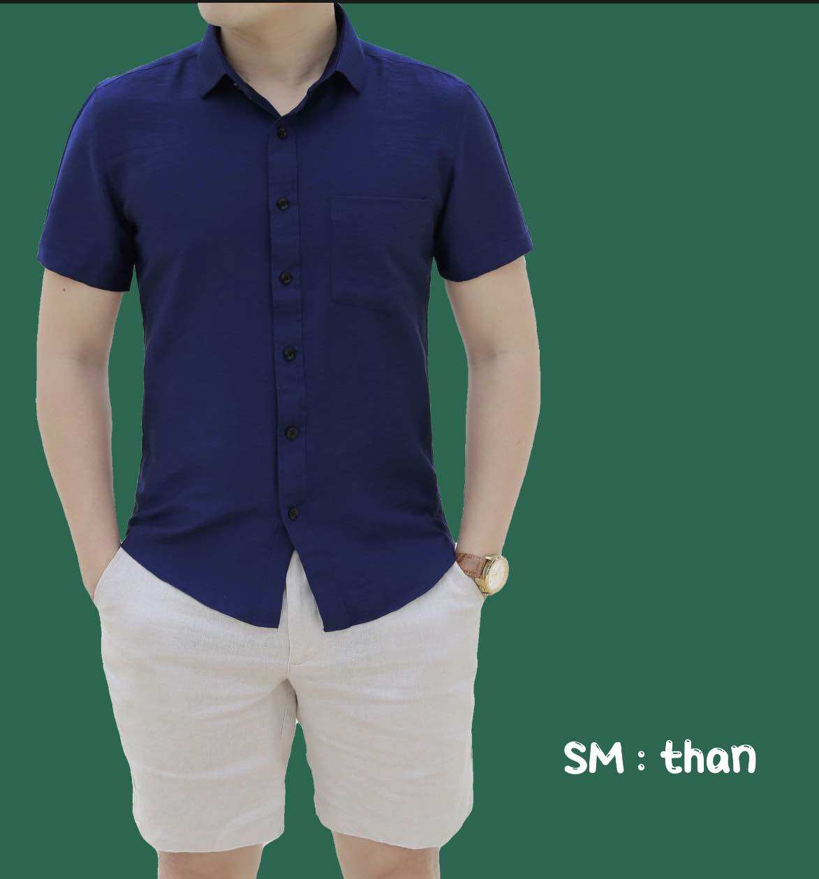 sơ mi đũi cộc tay nam siêu mát