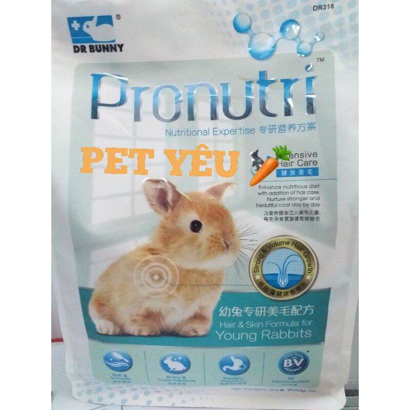 [HCM]Viên nén PRONUTRI thức ăn làm.đẹp lông cho thỏ con(900gr)