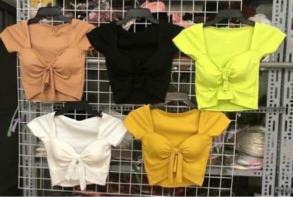 Áo kiểu cột nơ kèm mút xinh XUKA