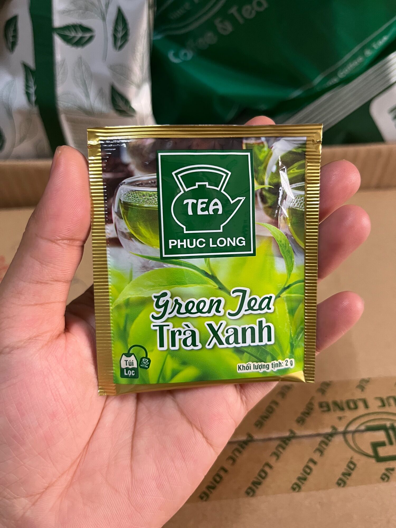 Trà Xanh Túi Lọc Phúc Long 25 tép 2g