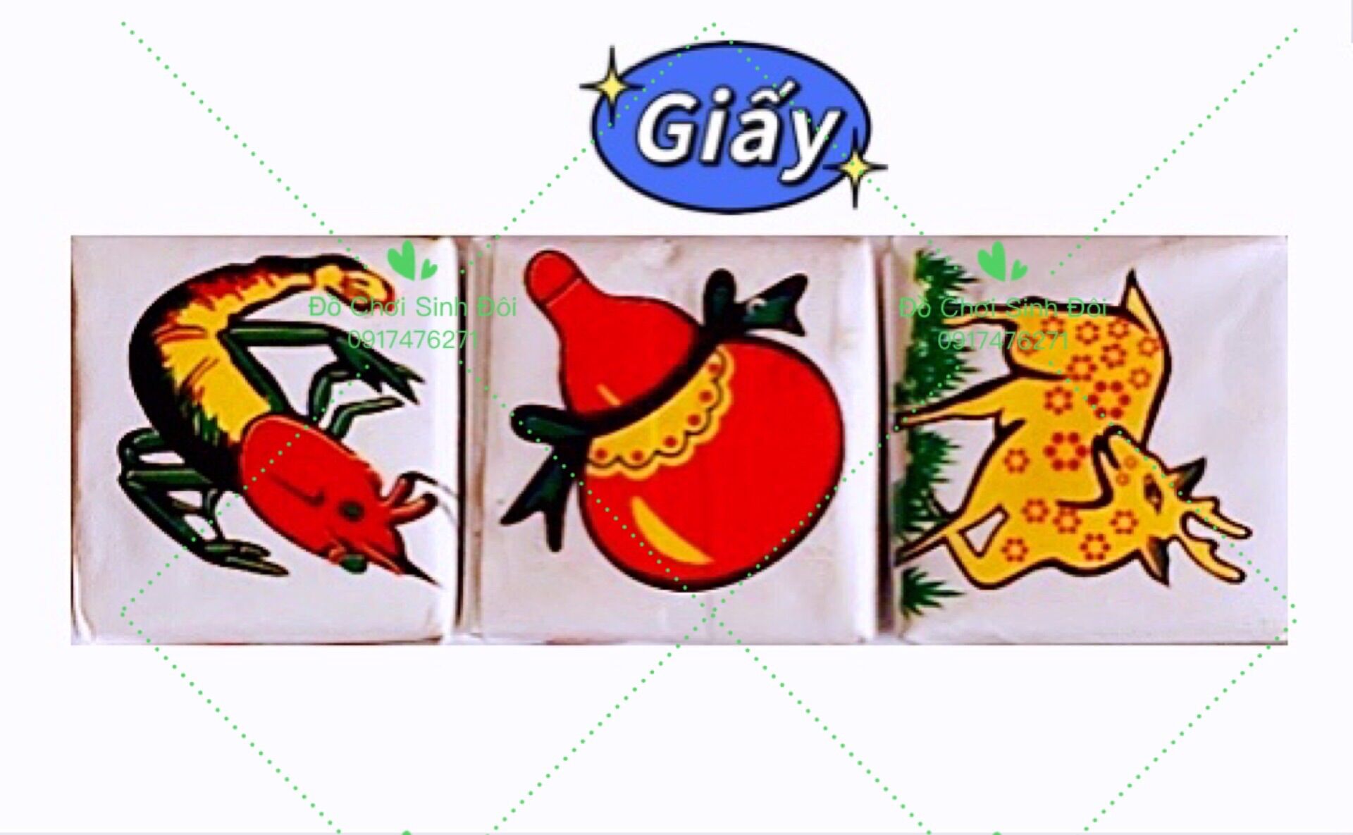 Cờ bầu cua cá cọp hột giấy
