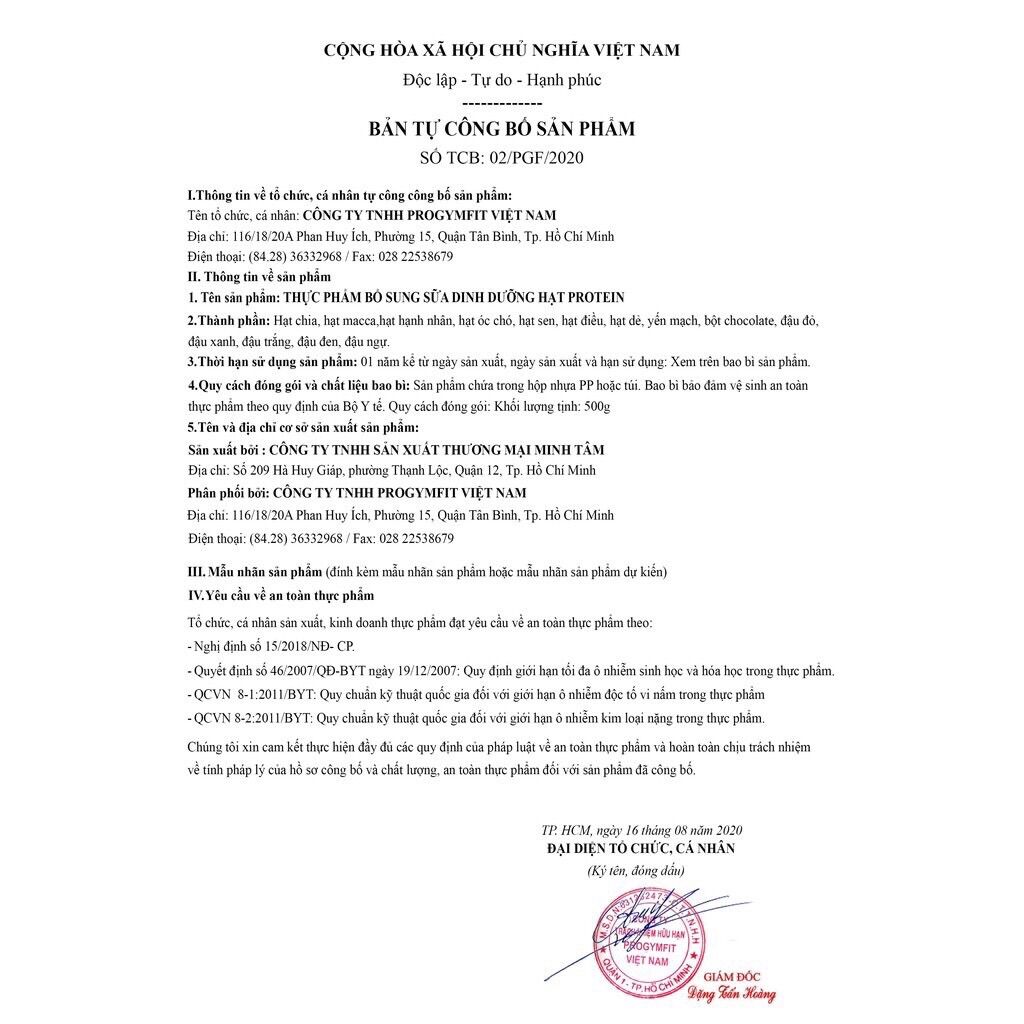 Sữa Tăng Cân Tăng Cơ Hạt Protein