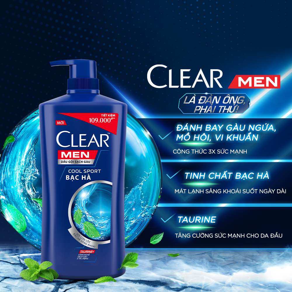 Dầu gội clear men