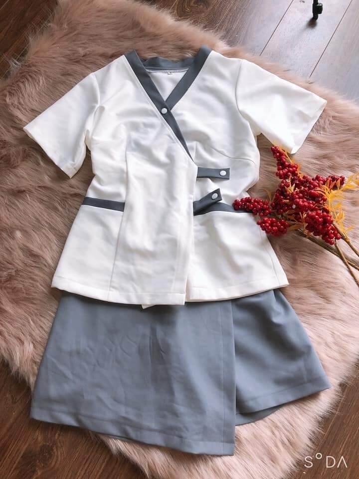 Đồng phục spa chất cotton lạnh
