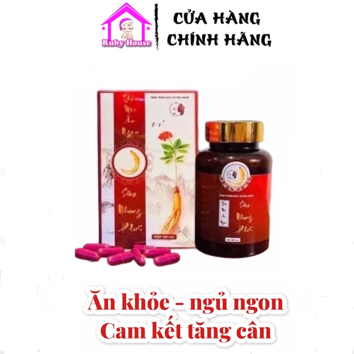 [HCM][Chính hãng] Tăng cân Sâm Nhung Plus ăn khỏe ngủ ngon