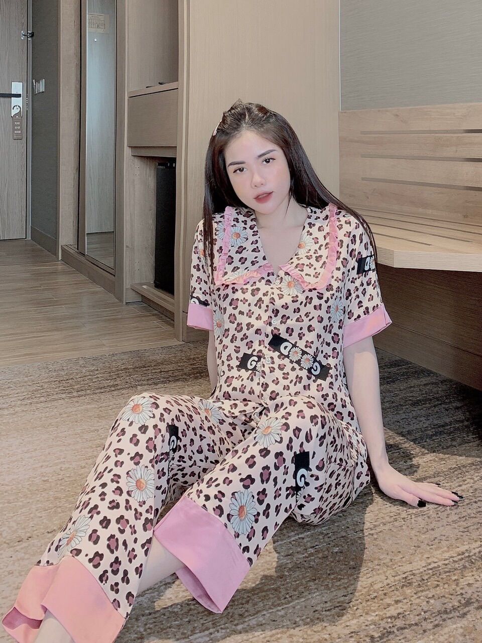 Bộ pijama nữ chất lụa mango tiểu thư màu sắc đa dạng