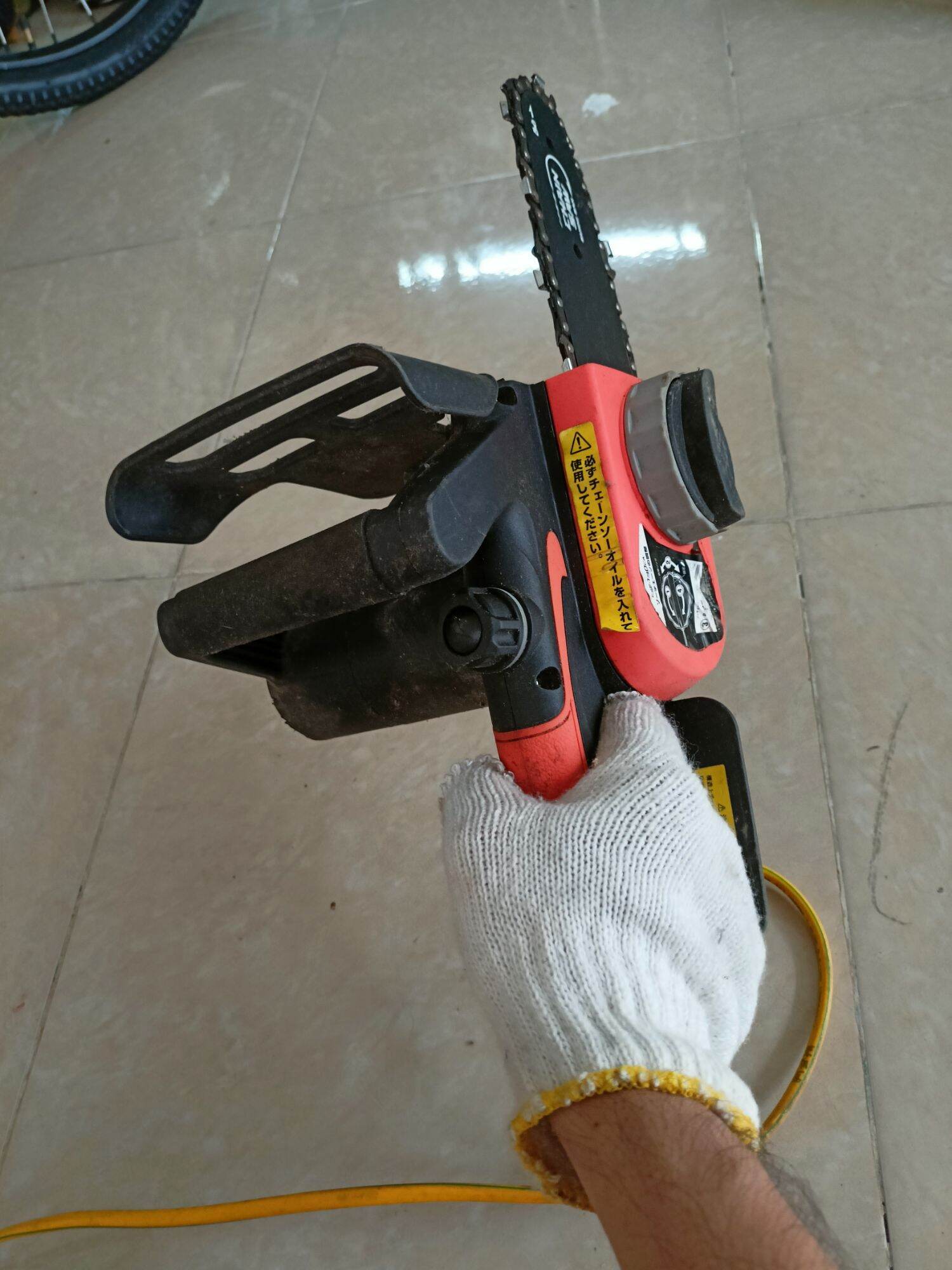 Cưa xích điện mini 100v Hàng Bãi Nhật