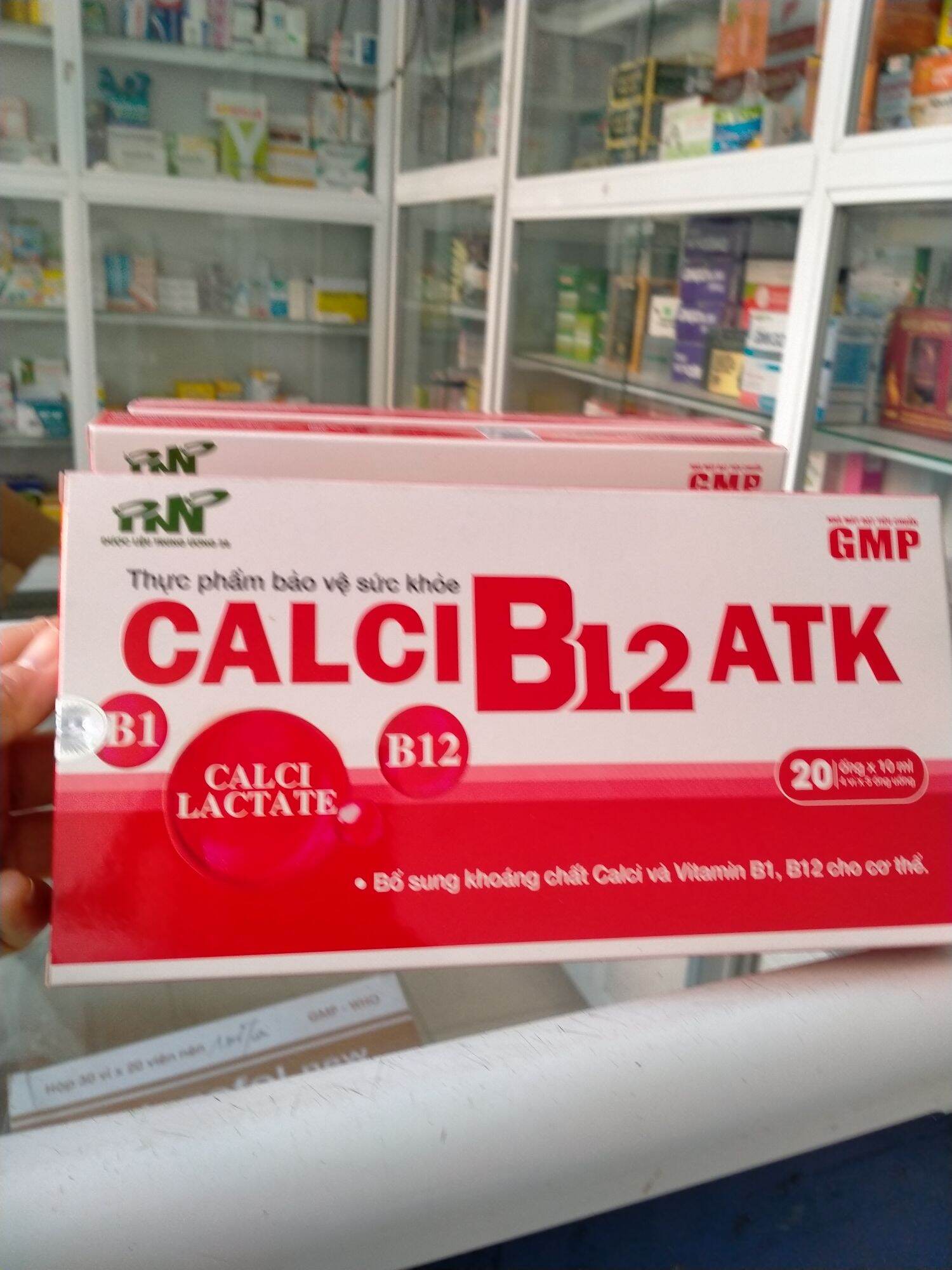 Calci B12 ATK bổ sung calci và vitamin b1.b12 cho trẻ giúp trẻ phát triển và hỗ trợ xương răng chắc 