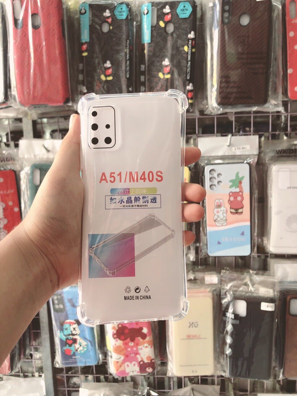 Ốp lưng dẻo trong chống sốc sam sung A51/M40s