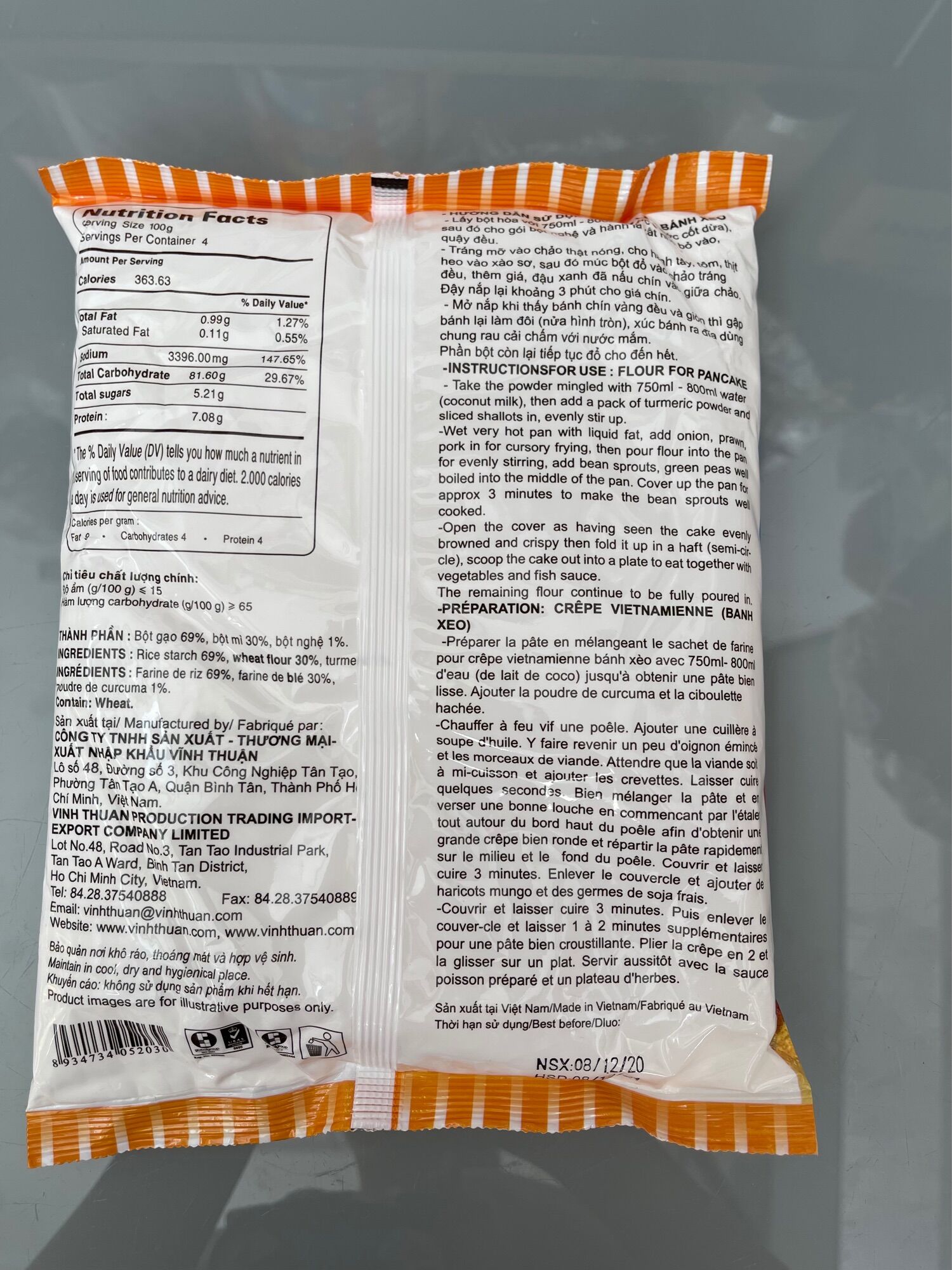 400gr bột bánh xèo Vĩnh Thuận