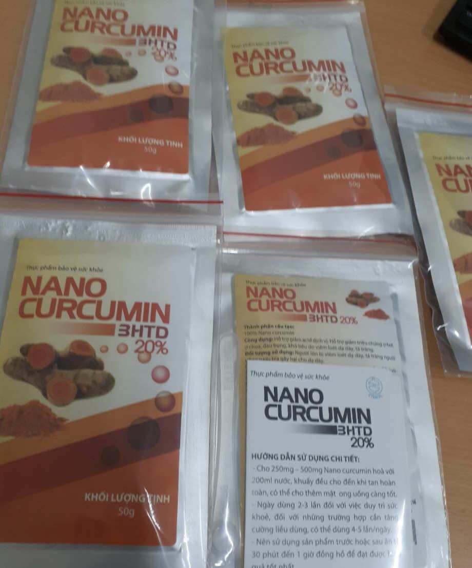 Combo 2 gói Nano curcumin 3HTD 20% Viện hàn lâm date mới
