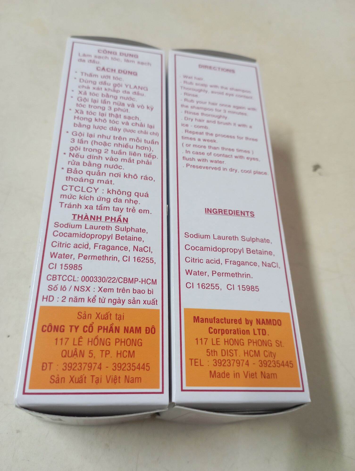 Dầu gội trị chấy Y Lang