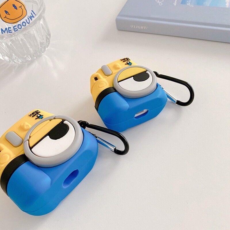 Case Airpods 1/2/pro Hình Máy Ảnh Minions