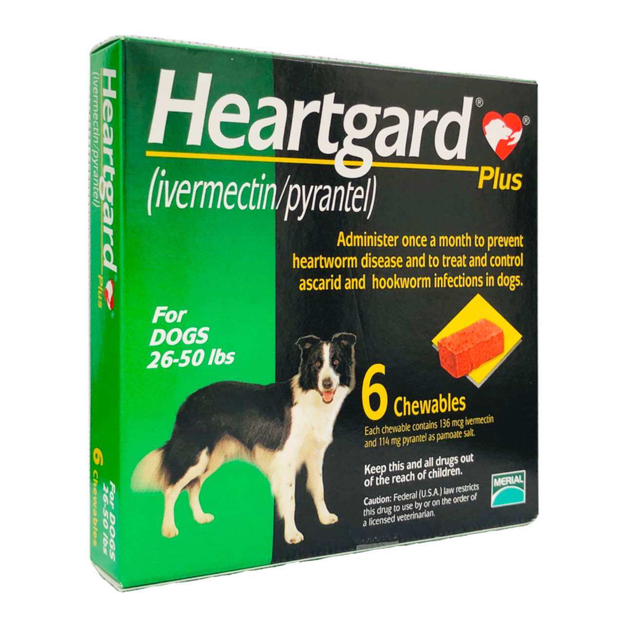 Heartgard Plus - Viên nhai xổ giun đũa, giun móc, giun tim dành cho chó - Lẻ 1 viên