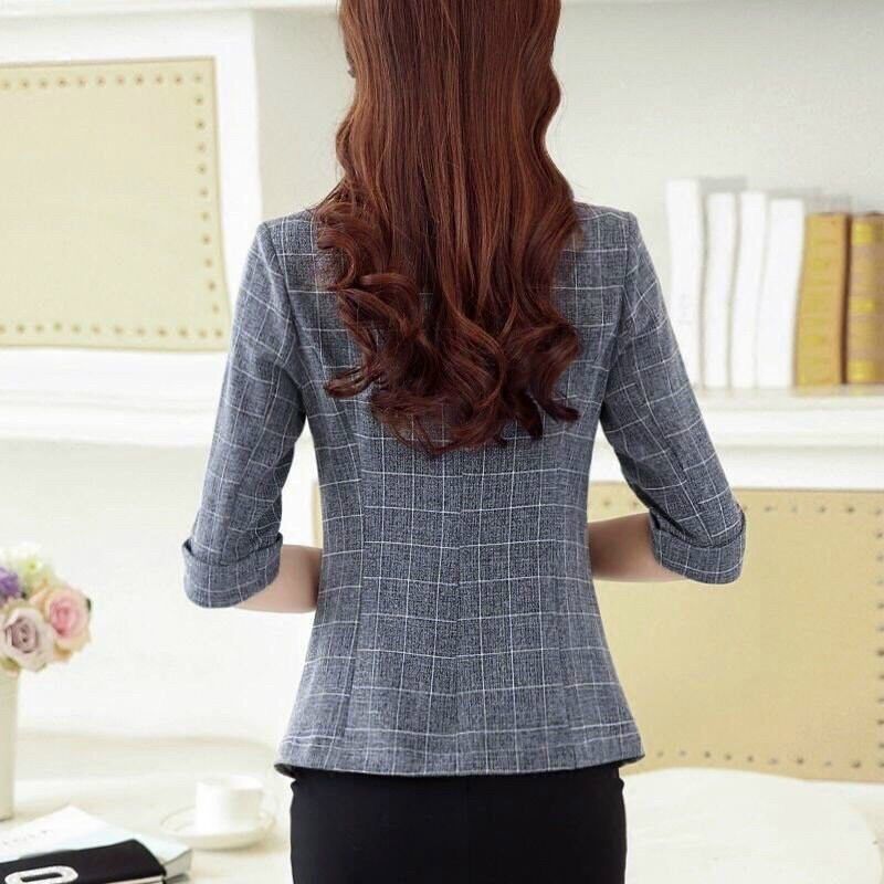 ÁO KHOÁC CARO TAY DÀI CỔ VEST