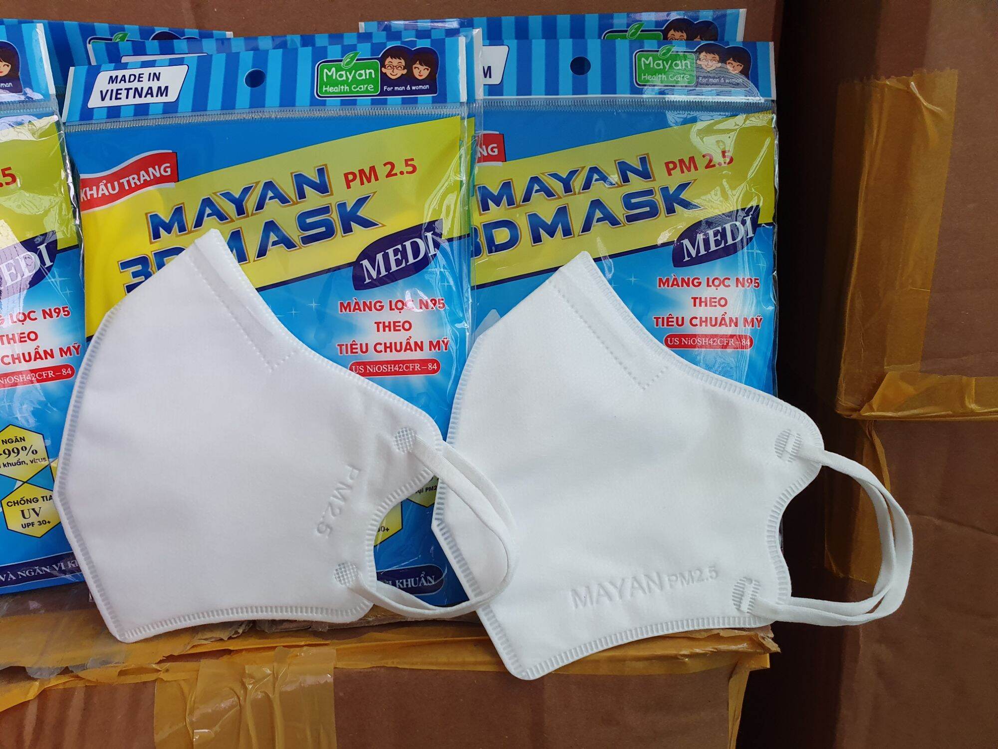 khẩu trang mayan 3d mask set 5 cái tái sử dụng nhiều lần