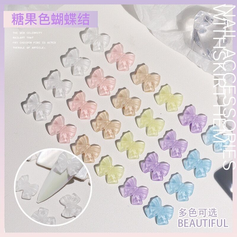Set 10 nơ trang trí móng tay xinh