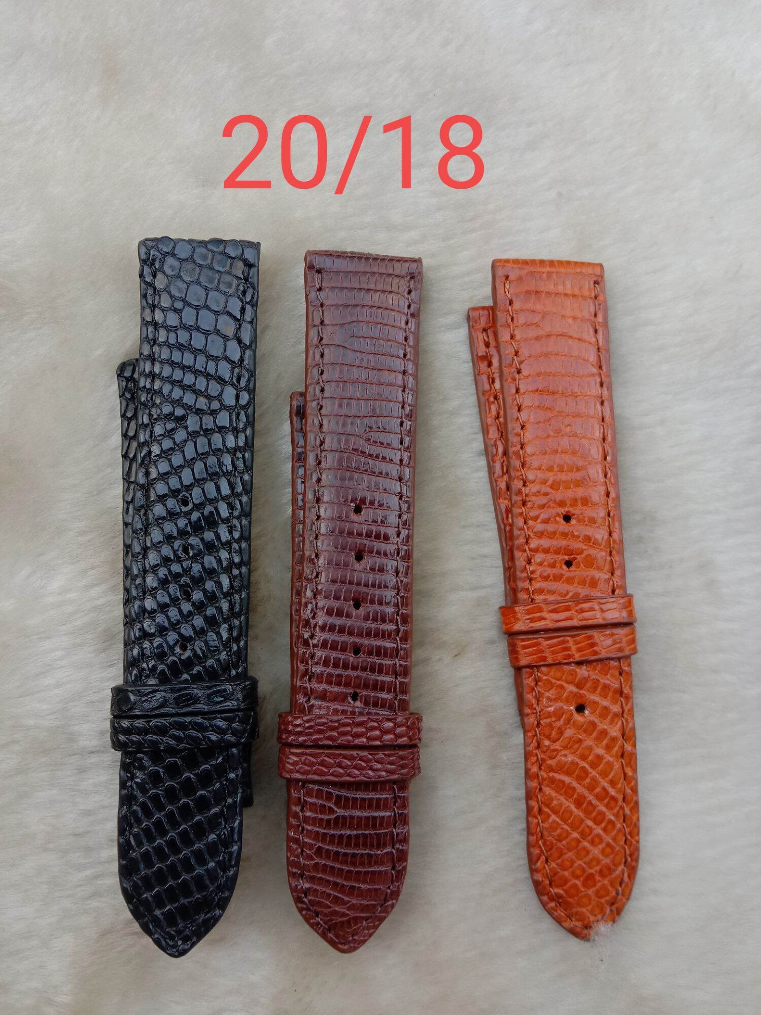 Dây đồng hồ da KỲ ĐÀ size 18, 20, 22 Da THẬT MAY KỸ
