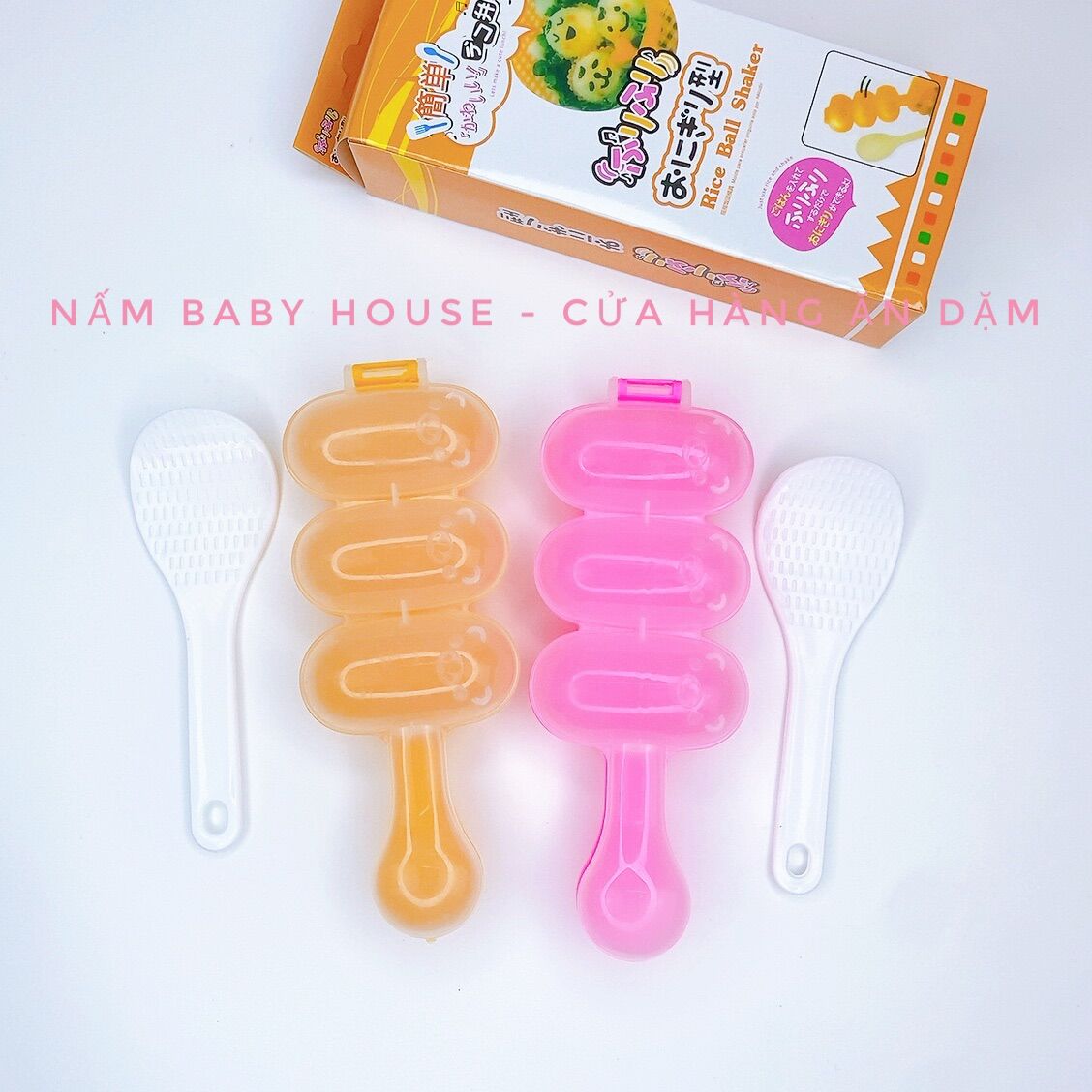 Khuôn lắc cơm hình tròn cho bé ăn dặm ( giao màu ngẫu nhiên)