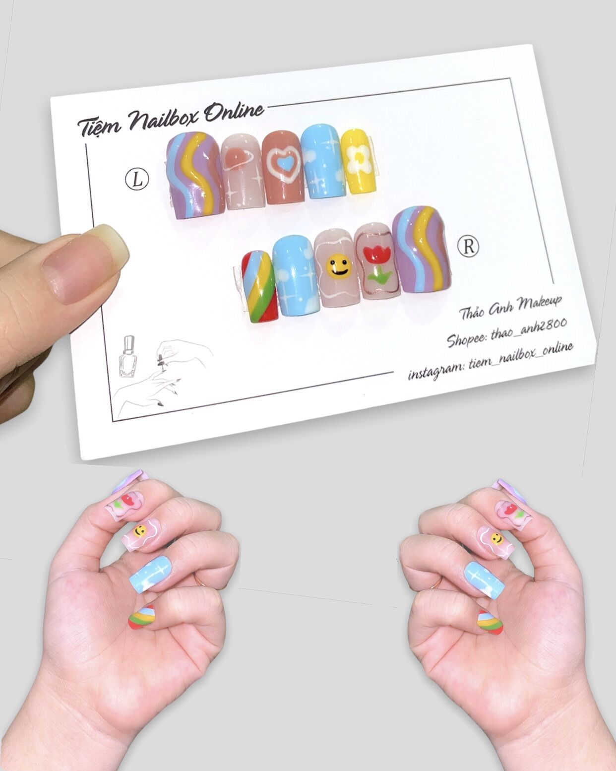 Nailbox thiết kế vẽ hoạt hình